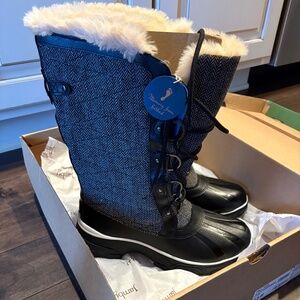 JBU by Jambu Black Herringbone Lorina Boots